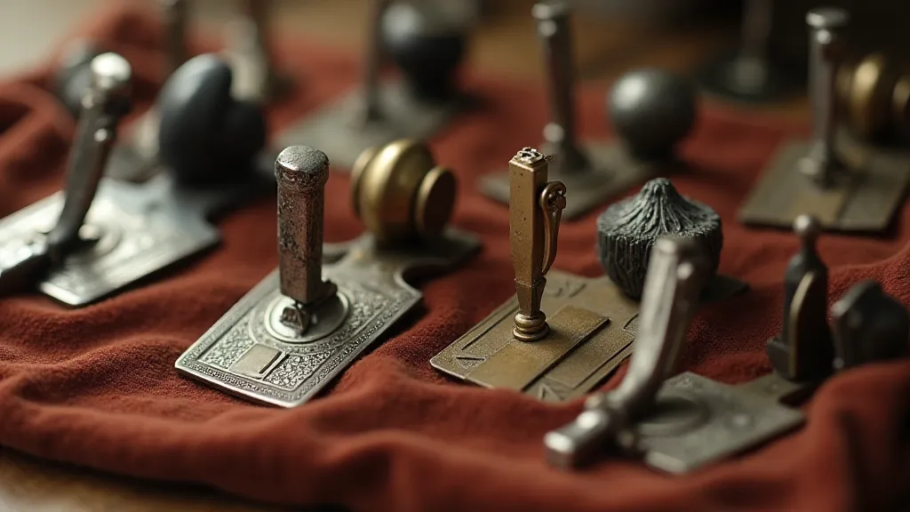 Collection of antique sewing machine feet