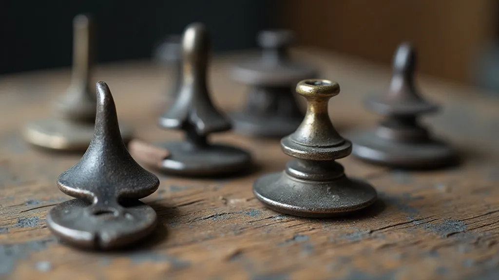 Collection of antique sewing machine feet