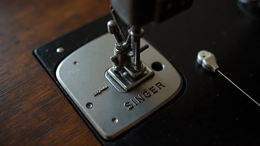 Vintage Singer sewing machine buttonhole foot