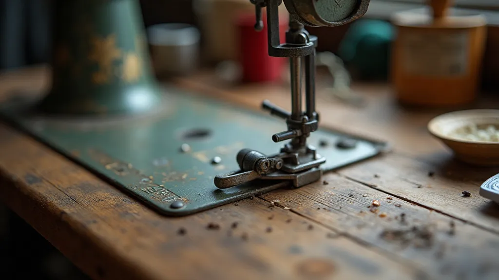 Vintage Singer sewing machine buttonhole foot