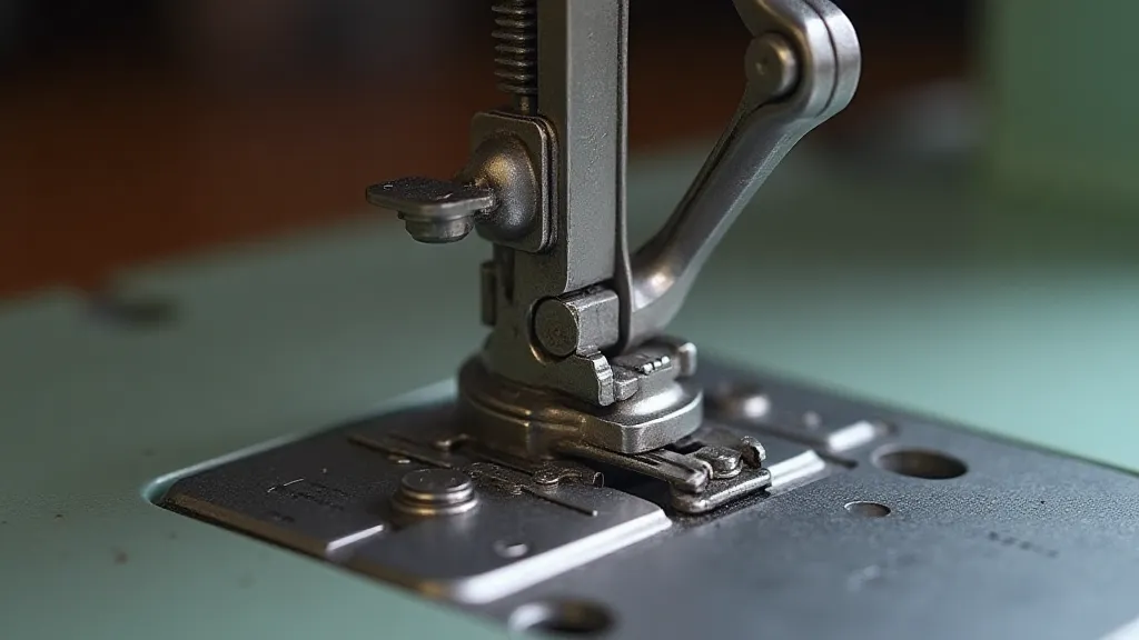 Vintage buttonhole foot mechanism