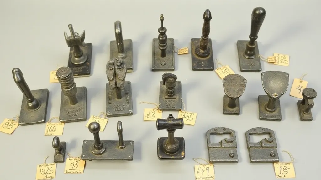 Collection of assorted antique sewing machine feet