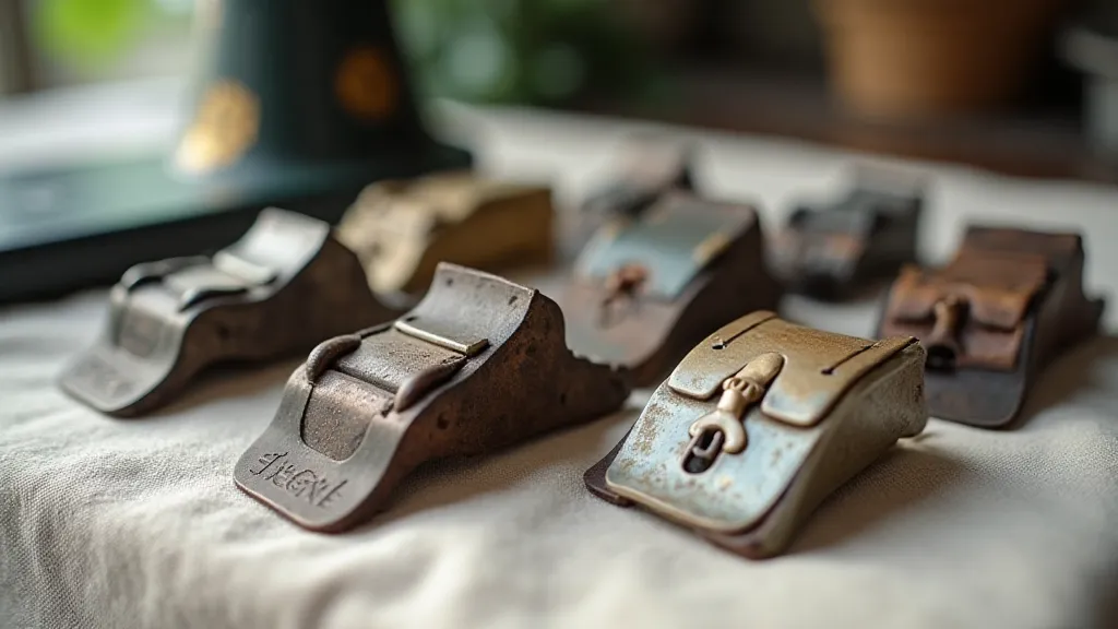 Collection of vintage sewing machine feet
