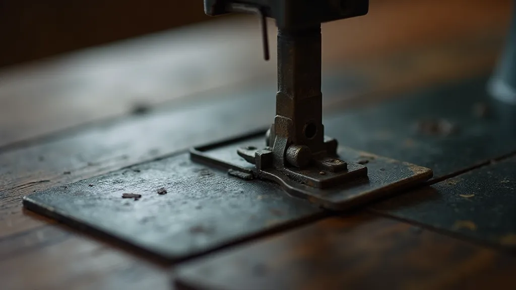 Antique straight sewing machine foot